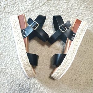 Flat Wedge Sandals - Never Worn